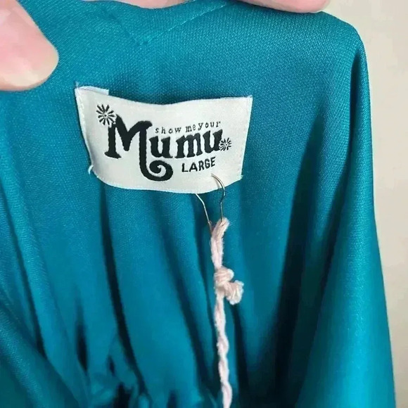 SHOW ME YOUR MUMU Kendall Soft V-Back A-Line Gown Size Large - Picture 4 of 12